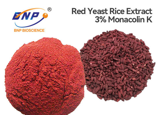 Polvo rojo del extracto el 3% Monacolin-K Monascus Purpureus del arroz de la levadura de FSSC